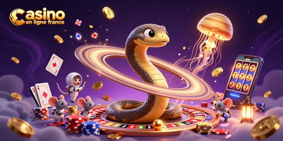 Placer des paris sur le casino en ligne France avec des cartes et des jetons dans l'espace.