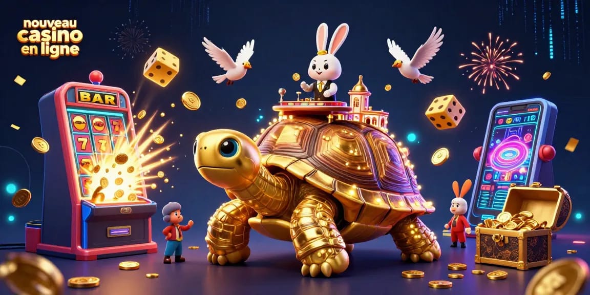 Vivez l'expérience du nouveau casino en ligne avec des personnages colorés et des machines à sous éclatantes.