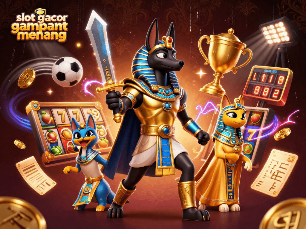 Play and win at slot gacor gampang menang with vibrant characters and dynamic casino elements!