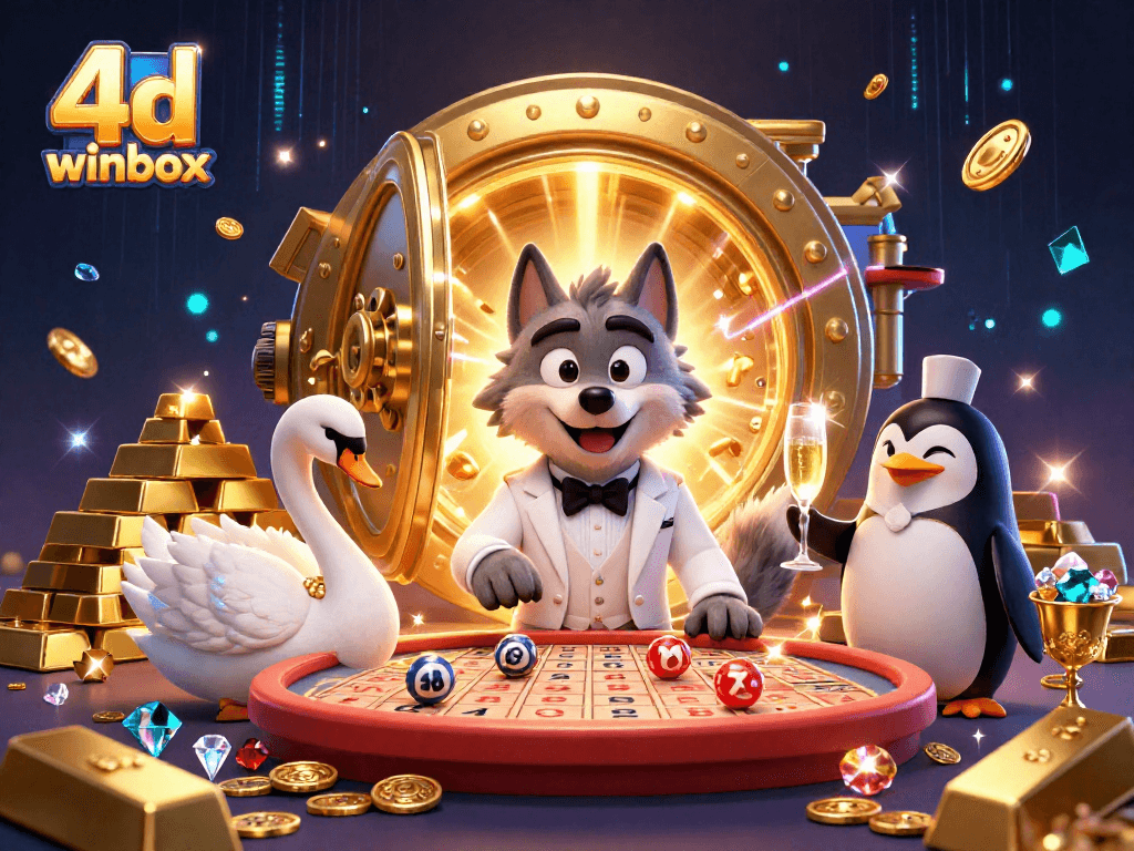 Experience the thrill of 4d winbox as you play numbered balls with fantasy characters in a lively casino.