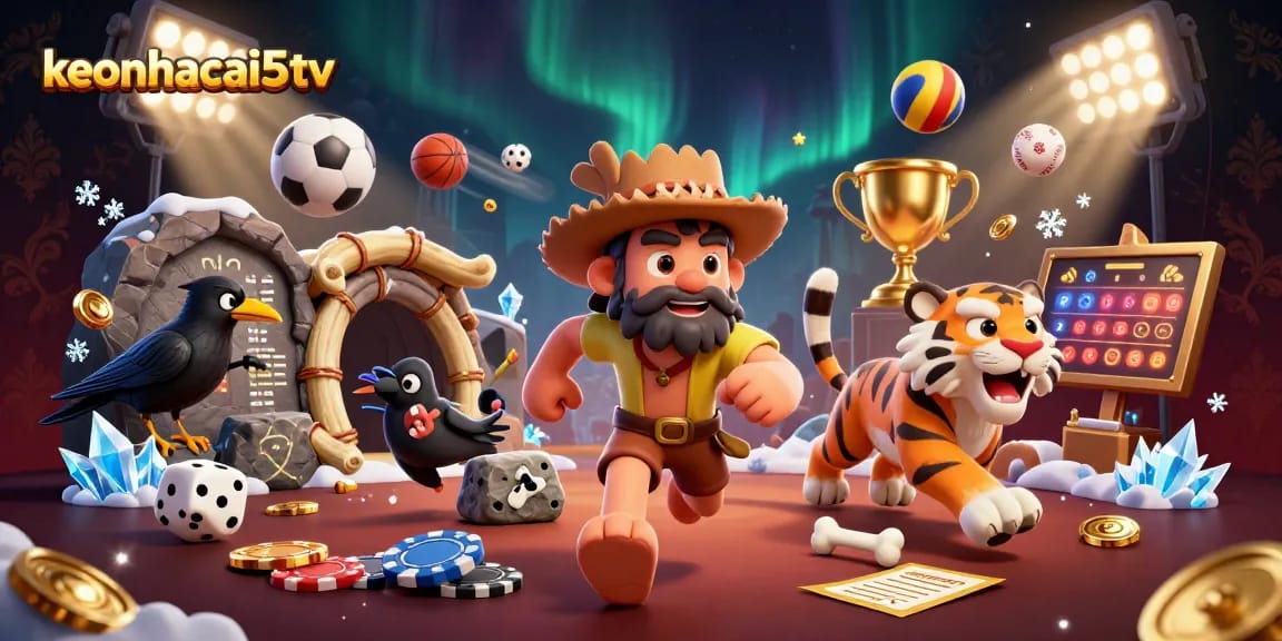 Experience the thrill of keonhacai5tv with engaging prehistoric casino elements and sports betting excitement.