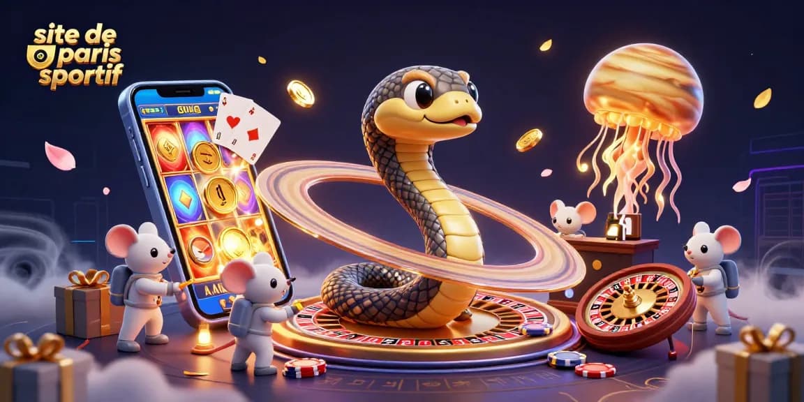 Pariez sur le site de paris sportif avec des astronautes et un serpent cosmique