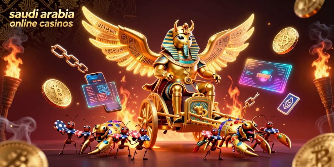 Engage with saudi arabia online casinos in this vibrant 3D illustration showcasing gaming extravagance.