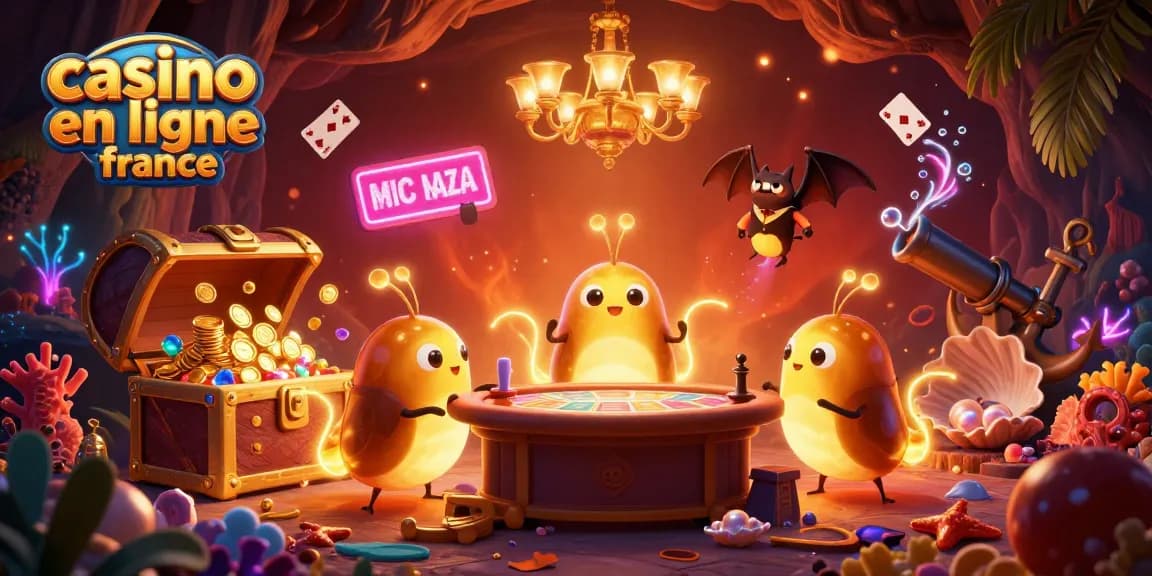 Vibrez avec le casino en ligne France, illuminé par des vers luisants et un croupier chauve-souris!