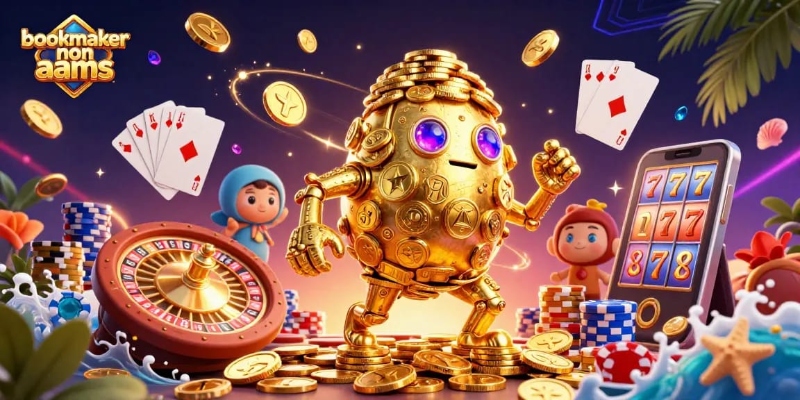 Guarda i bookmaker non AAMS offrire scommesse sicure e vantaggiose con simboli fortunati e vincite.