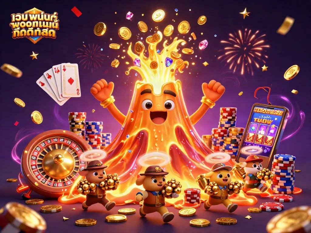 เล่นเกมพนันออนไลน์ที่ดีที่สุดด้วยการชนะรางวัลจากภูเขาไฟทองคำ