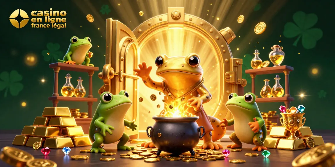 Jouer au casino en ligne légal en France avec des richesses en or, gemmes et un alchimiste.