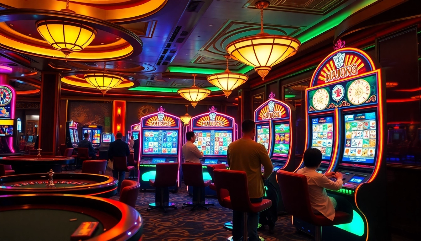 Experience the excitement of mahjong slot demo with vibrant colors and thrilling casino ambiance.