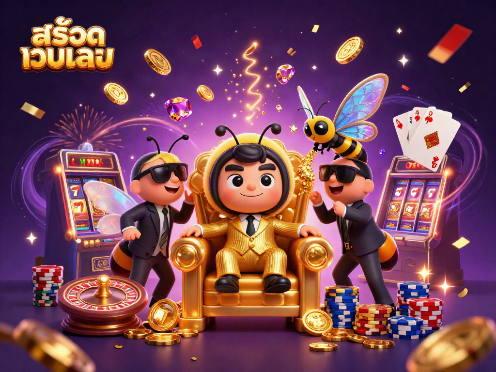 Spin to win with สล็อตเว็บตรง in a vibrant casino scene filled with action and excitement.