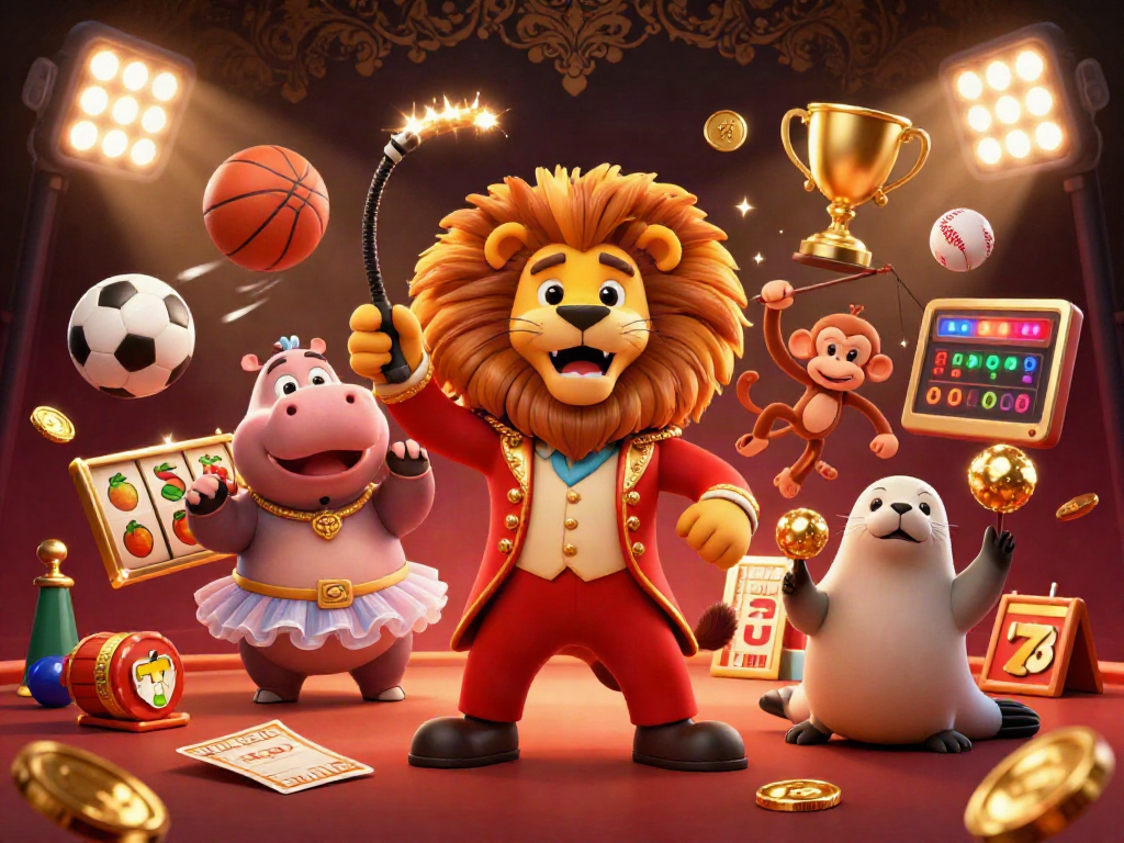 Experience exhilarating เว็บสล็อต action in a vibrant casino atmosphere with dynamic characters and elements.