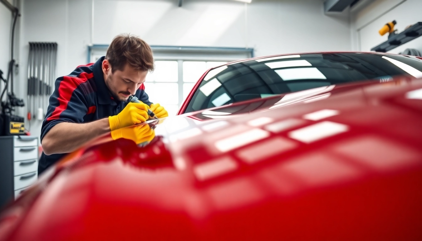 Applying salt protection ceramic coating to a luxury car, highlighting precision and care.