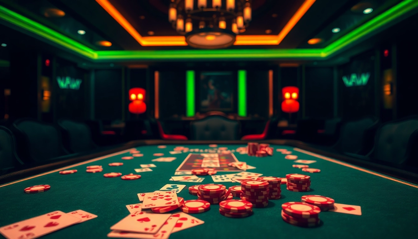 Mencoba situs toto di meja kasino dengan kartu dan chip yang berkilau