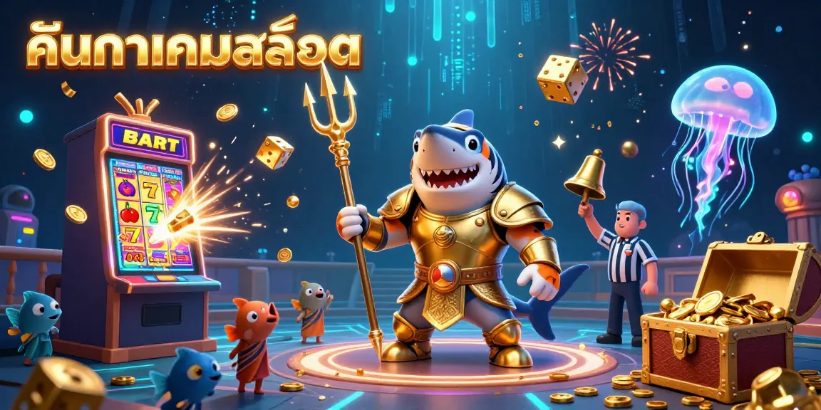 Experience the thrilling world of ค้นหาเกมสล็อต with an exciting underwater casino scene featuring vital game elements.