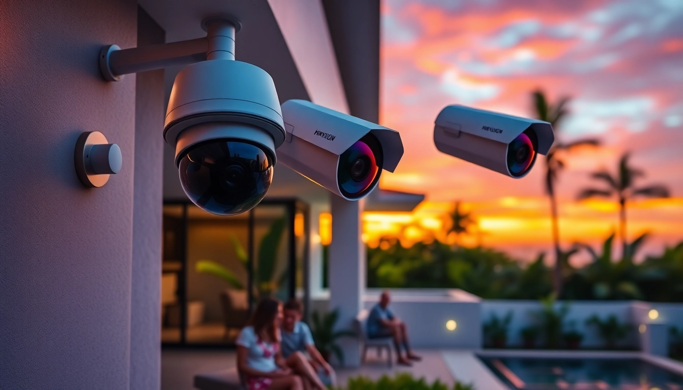 Cámaras de seguridad Hikvision vigilando una casa familiar en Guanacaste.