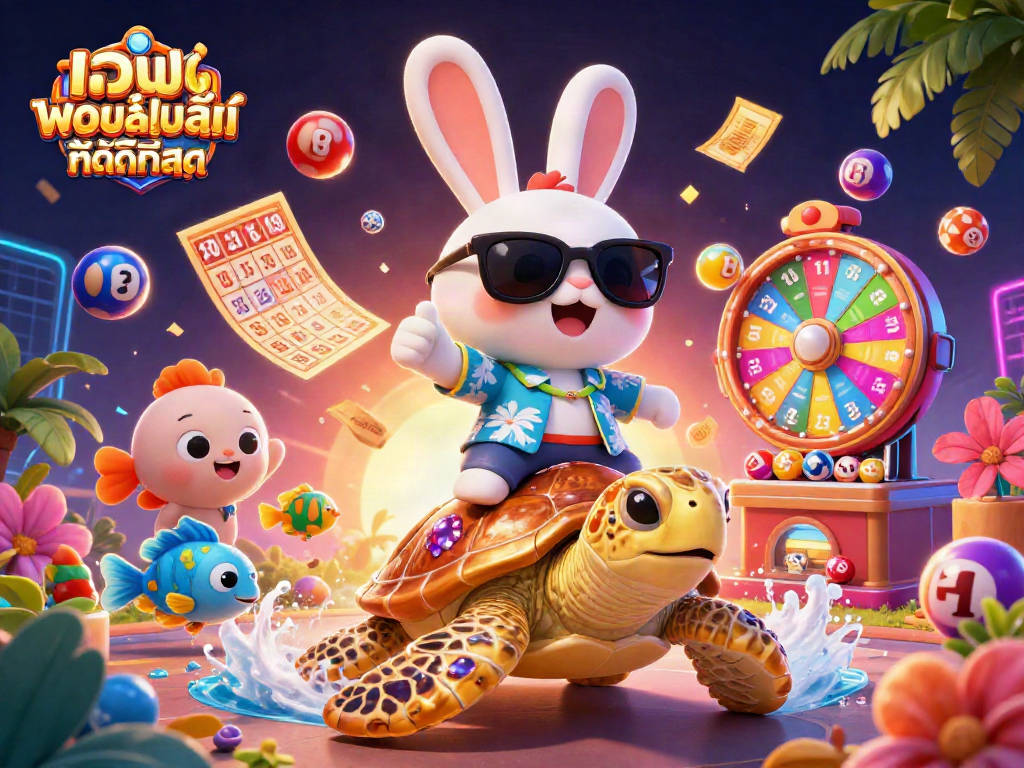 ภาพการ์ตูน 3D ที่แสดงให้เห็นถึง เว็บพนันออนไลน์ ที่ดีที่สุด พร้อมโอกาสลุ้นรางวัลใหญ่