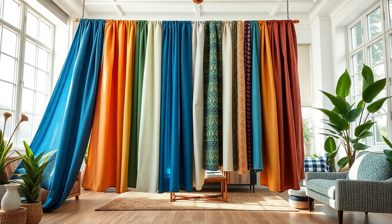 Verken unieke decoratieve stof in een stijlvol interieur met levendige kleuren en texturen.