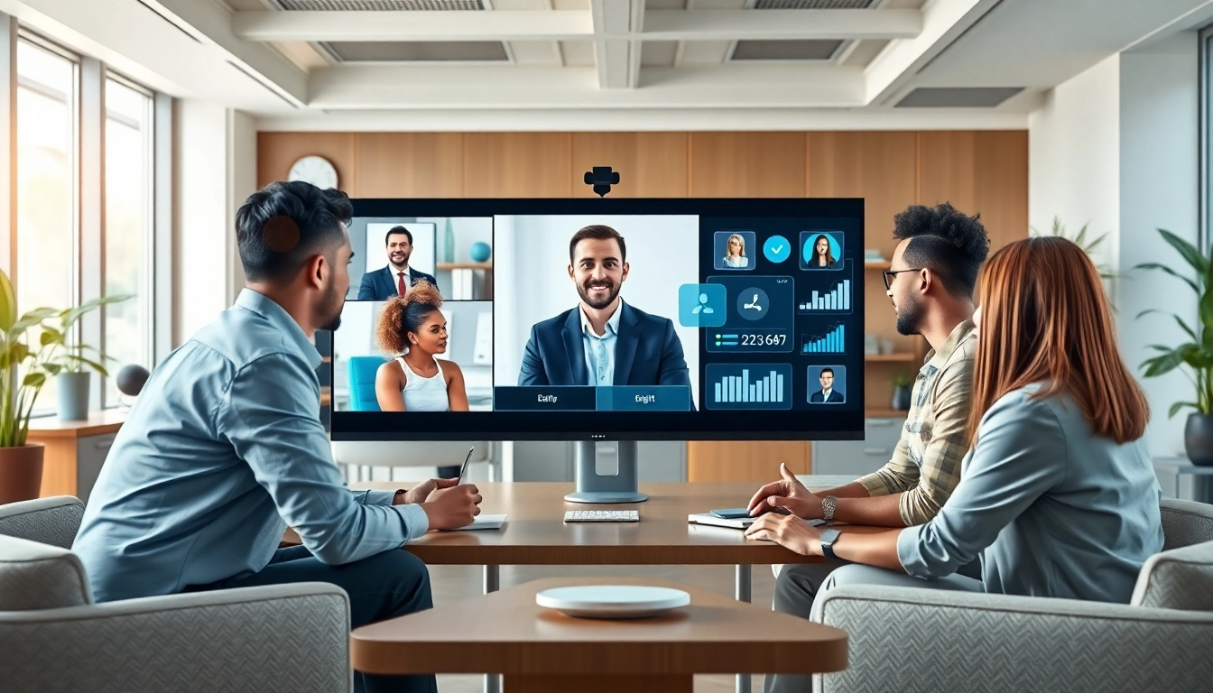 Engaging visual of an AI assistant for enterprise teams enhancing a virtual meeting experience.