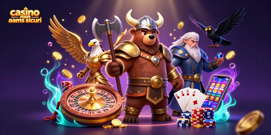 Il casinò non AAMS sicuri offre esperienze ricche, da un orso vichingo a un'aquila valchiria tra monete dorate.