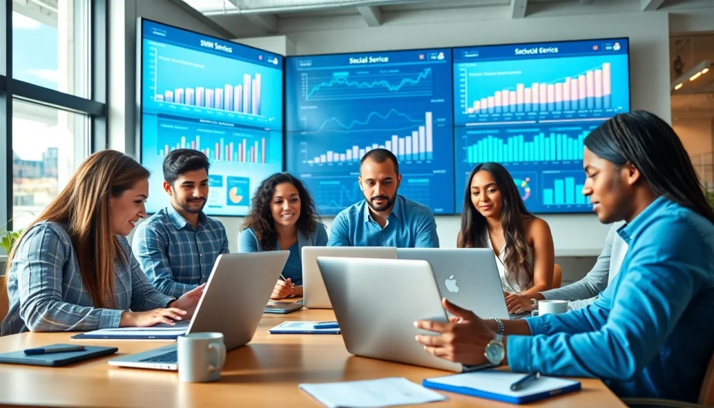 Explore effective smm services with a collaborative digital marketing team in action.