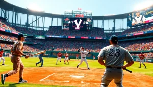 mlb중계에서 야구 경기를 즐기는 팬들과 선수들의 역동적인 모습