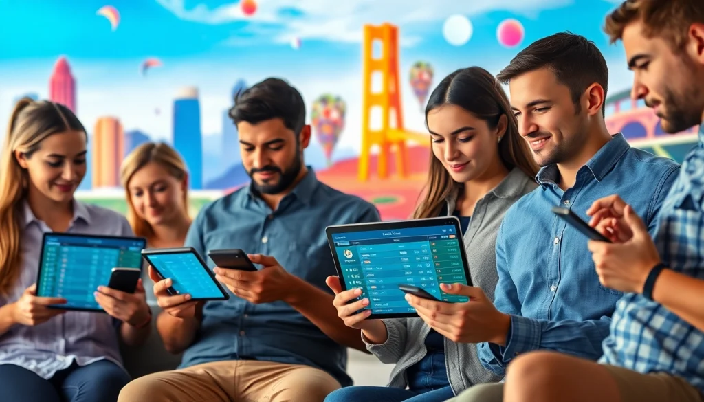 Engaging digital interface showcasing online sportsbooks California with vibrant California landscapes.