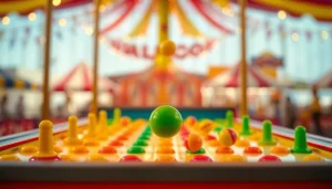 Rasakan keseruan plinko demo dengan bola yang jatuh di papan permainan penuh warna.