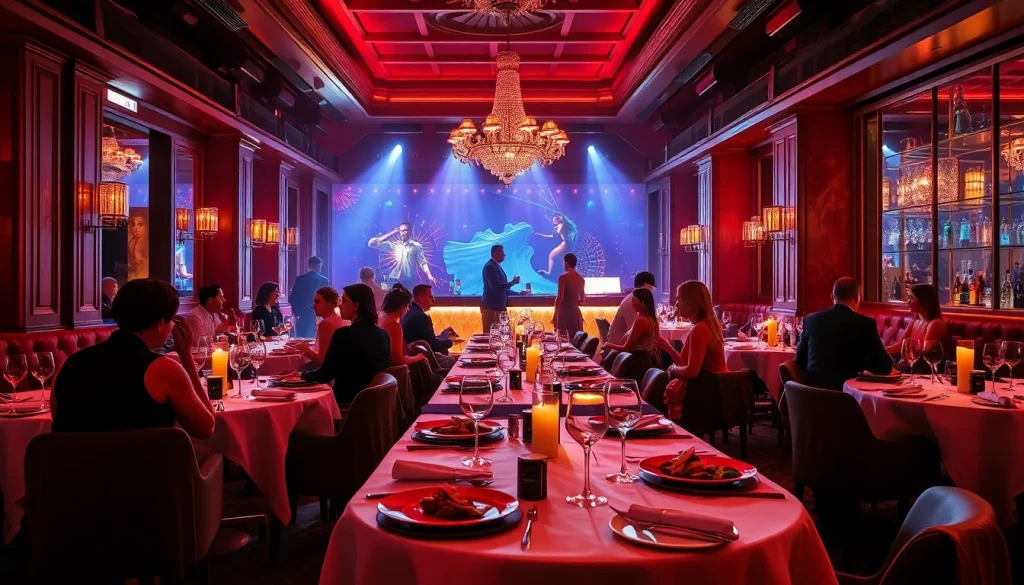 Dinner SXM experience at Club Noir with elegant dining, vibrant nightlife, and immersive entertainment.