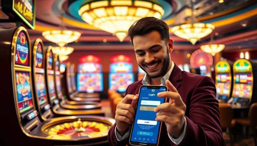 Engage with login Naga169 anti blokir while playing exciting slot games at a vibrant casino.