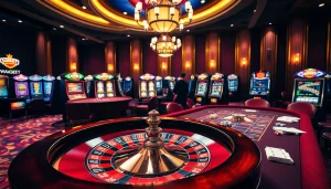 Experience sbobet link alternatif excitement at a luxurious casino table with vibrant cards and chips.
