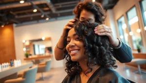 Enjoy a professional perm experience at Omnia Salon in San Diego.