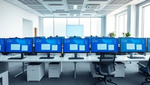 在现代设备上使用 WPS 应用的专业办公场景。