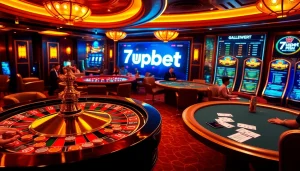 Experience thrilling gameplay at 7upbet with vibrant casino tables and exciting betting options.