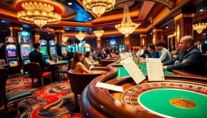 Trải nghiệm cảm giác hồi hộp của các trò chơi cược cao với bet vip trong một casino sang trọng.