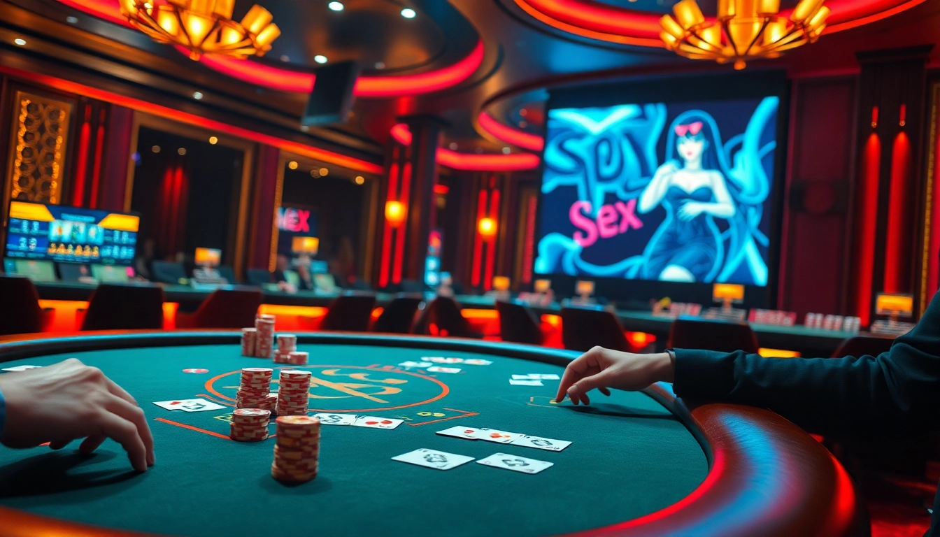 Engaging with captivating sex ai elements amidst an exciting casino atmosphere.