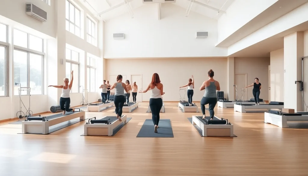 台東区の静かなスタジオ環境で行われる魅力的なピラティスクラス。多様な参加者と最新設備を紹介。