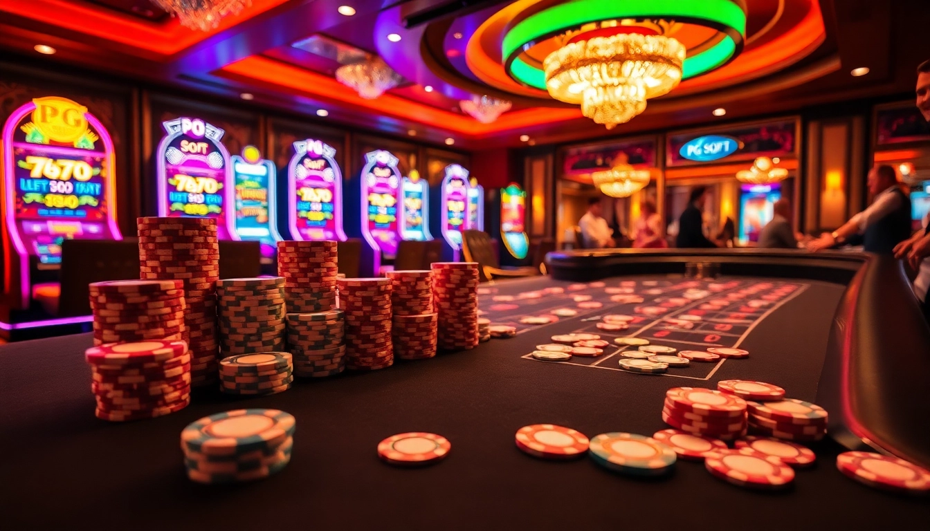 Experience thrilling PG Soft slot machines and vibrant casino action with engaging gaming elements.