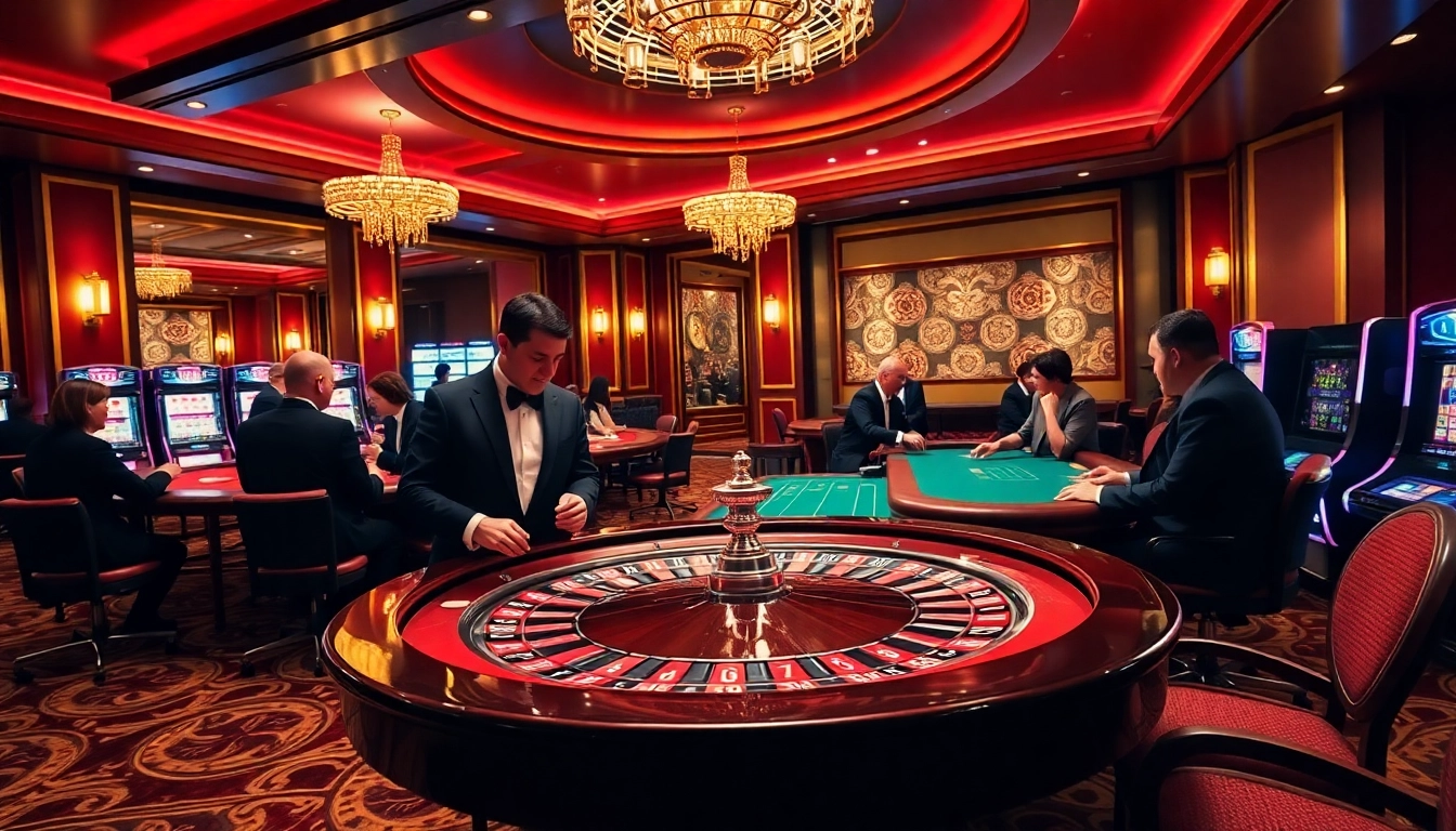 Vivez des sensations fortes au meilleure casino en ligne avec des tables de jeu élégamment conçues et des joueurs animés.
