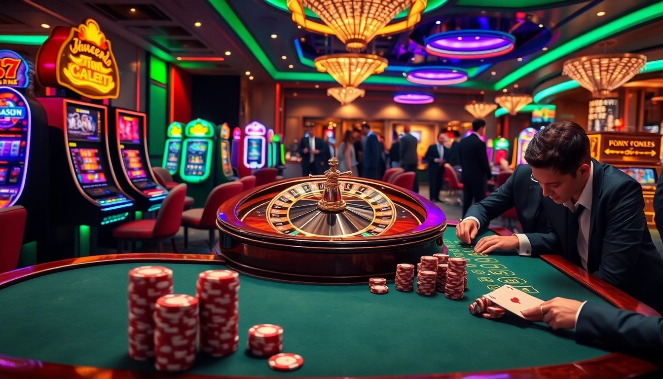 Découvrez l'excitation du meilleur casino en ligne avec des machines à sous vibrantes et une roulette captivante.
