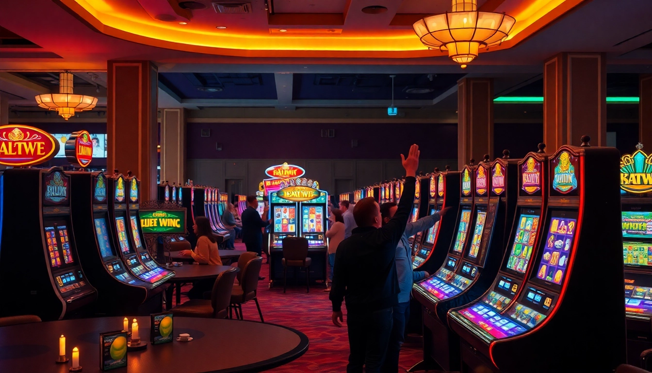 Spin the reels on thrilling slot pragmatic play machines in a vibrant casino atmosphere.