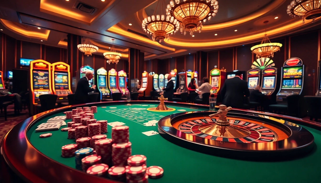 Vivez l'excitation de la meilleure casino en ligne avec des machines à sous vibrantes et une table de roulette.