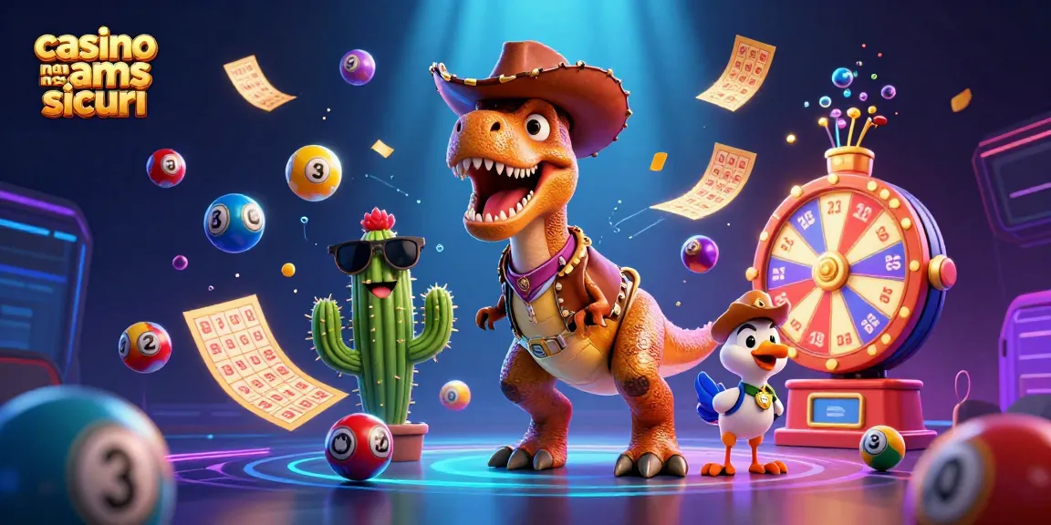Gioca nei migliori casino non AAMS sicuri con il cowboy dinosaur e divertenti elementi di gioco.