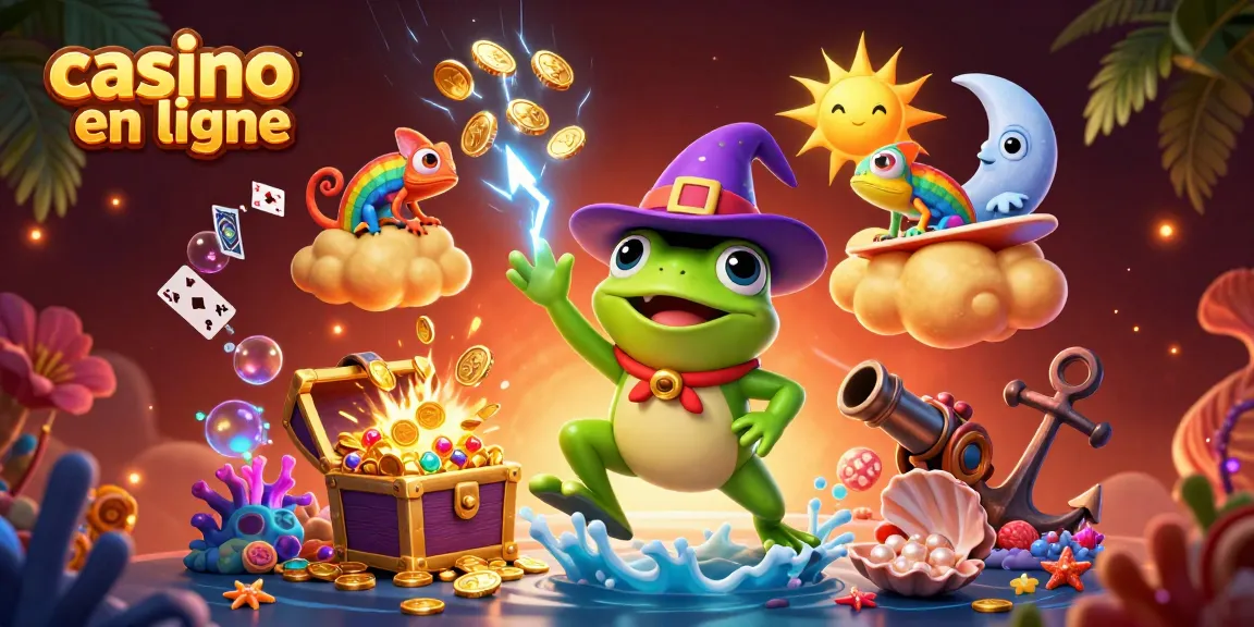 Jouez dans un casino en ligne tout en découvrant un royaume de pièces d'or dans cette illustration dynamique.