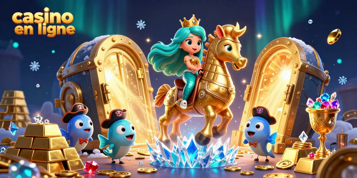 Jouez au casino en ligne avec des trésors scintillants et des personnages colorés dans un décor enchanteur.