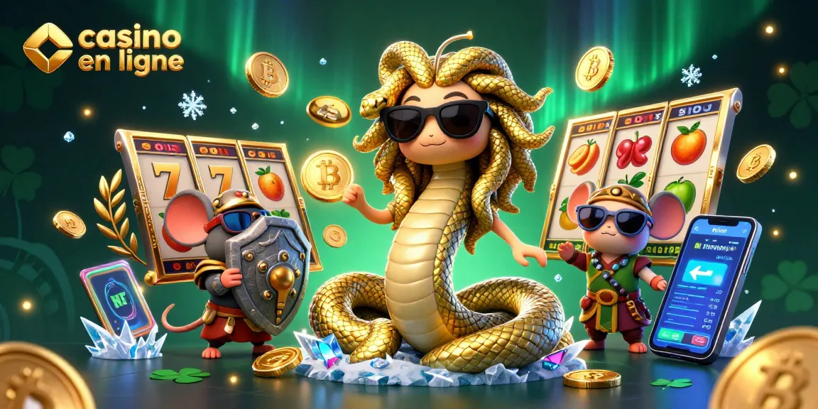 Jouez aux jeux palpitants de casino en ligne avec Medusa et un guerrier souris dans un décor dynamique.