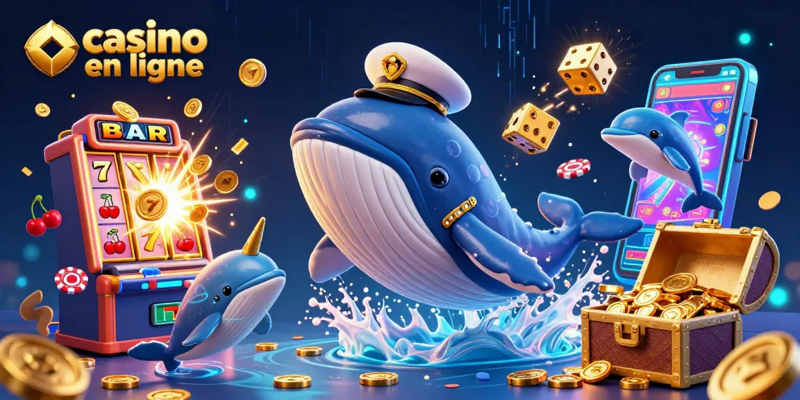 Jouez au casino en ligne avec une ambiance festive entourée de personnages animés et d'effets de jackpot.