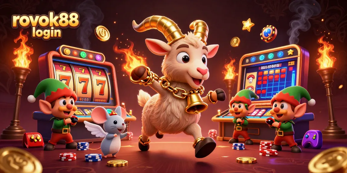 Play exciting games at rokok88 login, featuring vibrant 3D casino characters and lively slots.
