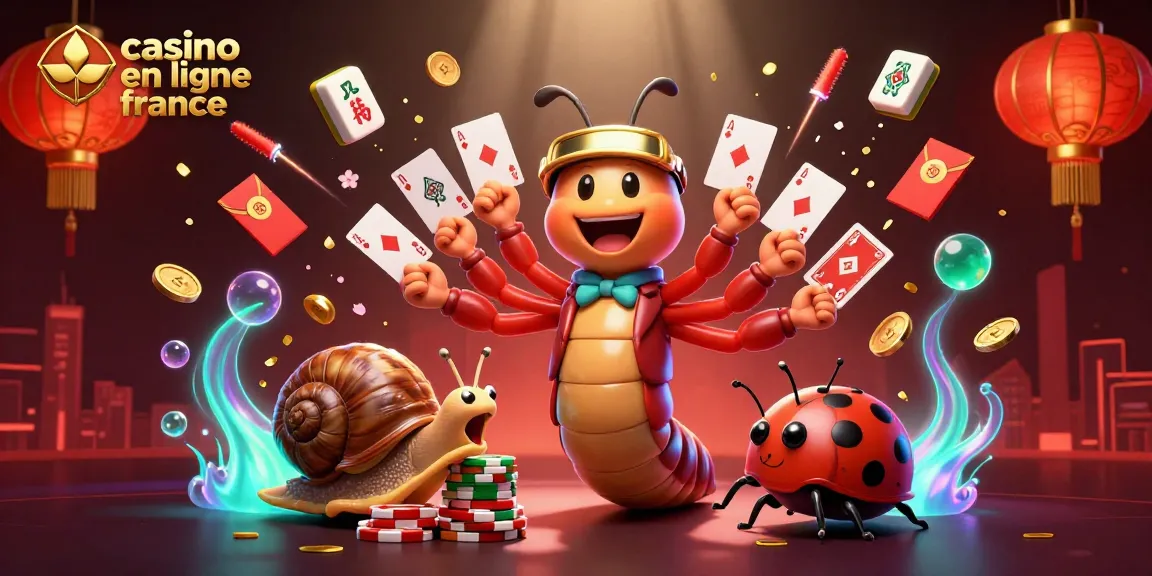 En jouant au casino en ligne France, le précieux millipède dealer distribue des cartes colorées tout en illuminant la salle de jeu fascinante.