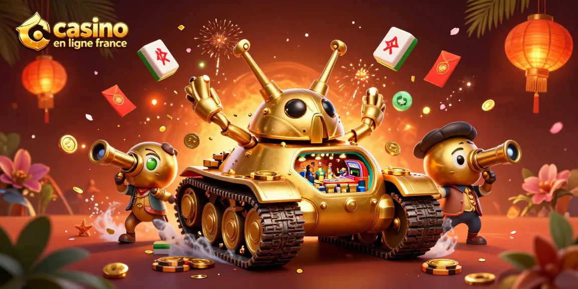 Jouez dans un casino en ligne France avec une représentation 3D riche en détails et festive.