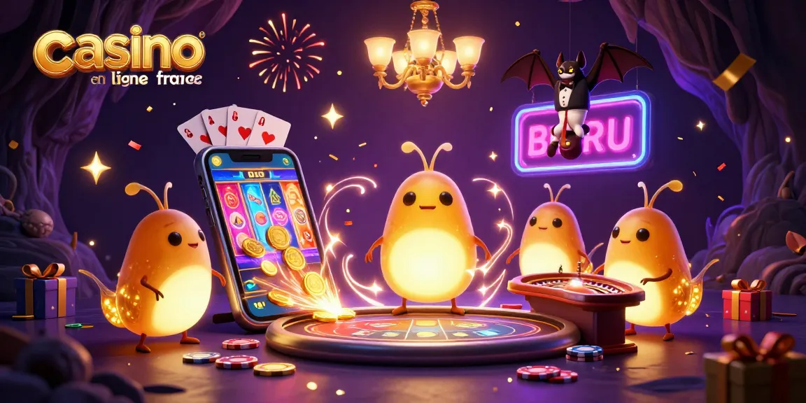 Le casino en ligne France s'anime avec des vers luisants et un dealer chauve-souris.