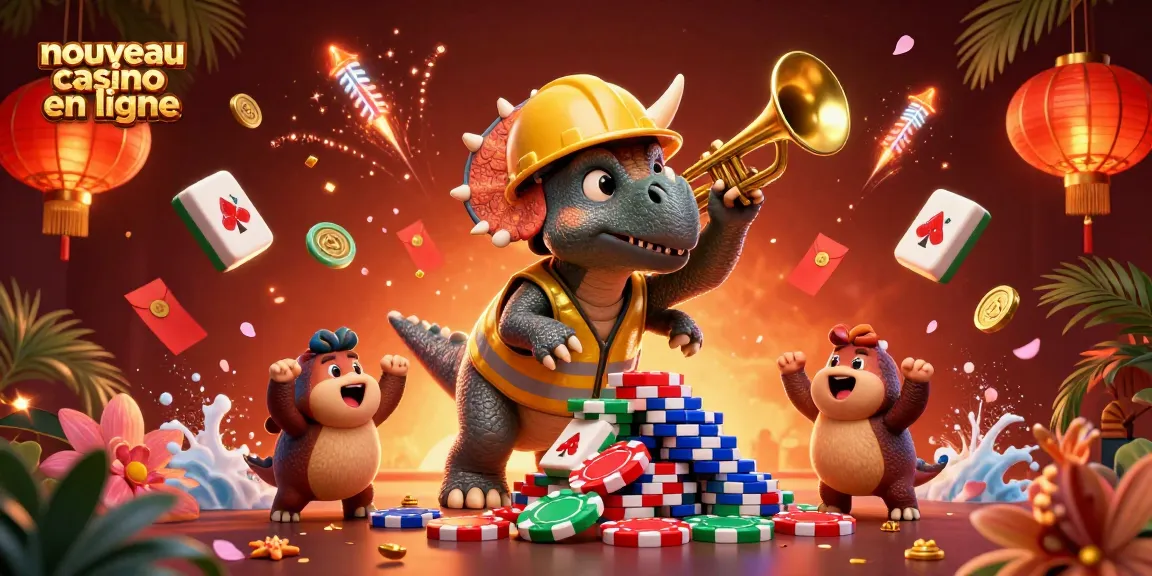 Transportez-vous dans l'univers du nouveau casino en ligne avec des personnages colorés célébrant la chance.